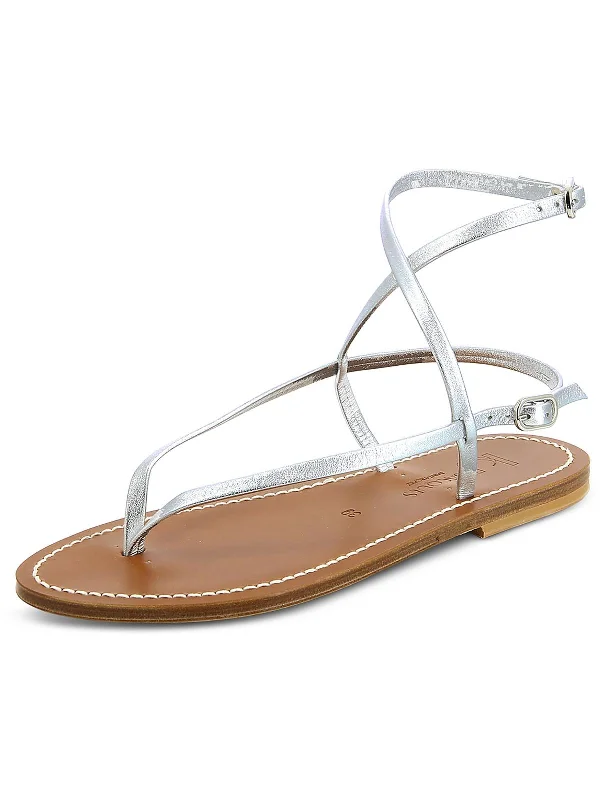 Exclusive Savings Abako Womens Leather Ankle Strap Slingback Sandals