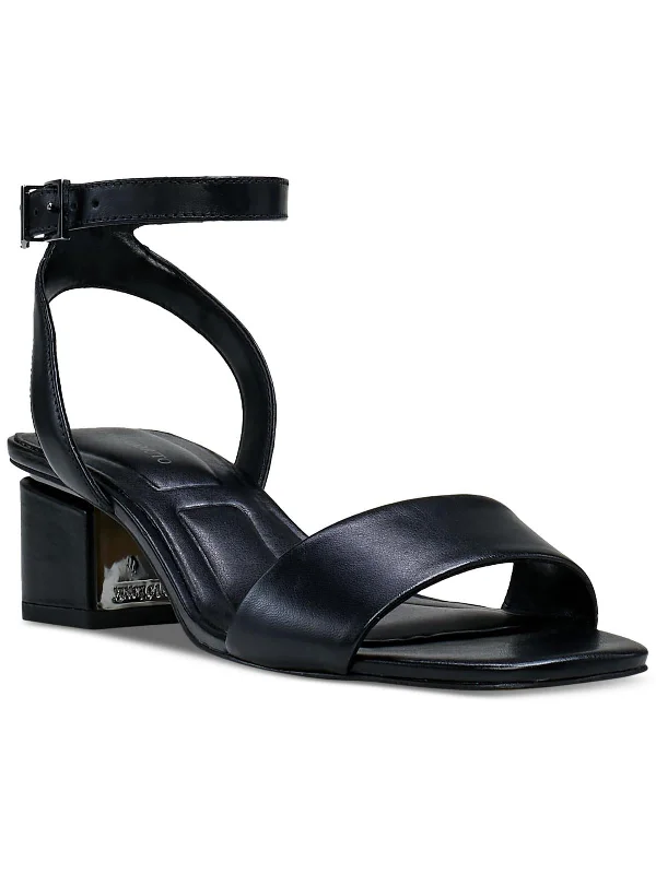 Flash Sale Acaylee Womens Leather Ankle Strap Heels