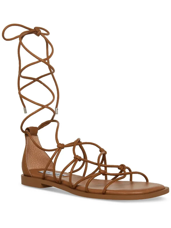 Big Deal Ainsley Womens Faux Leather Dressy Strappy Sandals