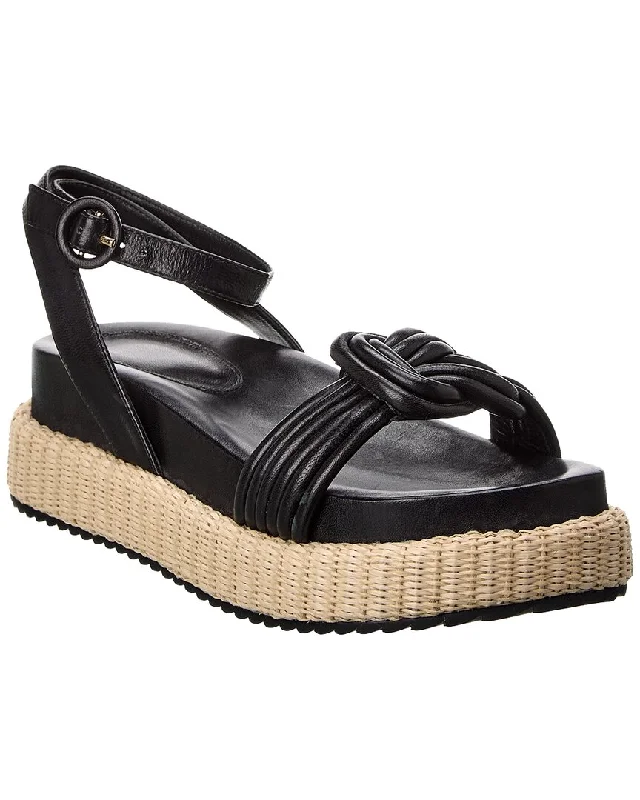 Daily Deals Alexandre Birman Vicky Ankle Strap Bounce Leather Sandal