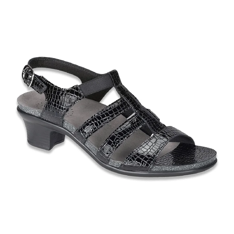 Limited Stock Allegro Sandal - Medium In Black Croc