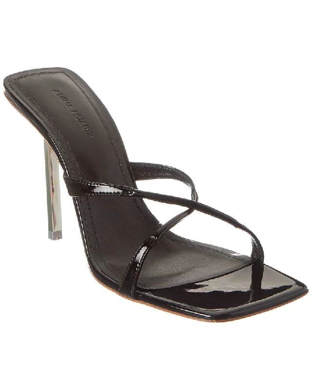 Unwind with Weekend Discounts AMINA MUADDI Adriana 95 Leather Sandal