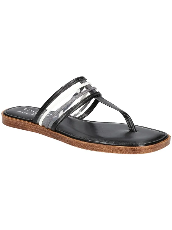 Discount Deals antea Womens Leather Slip On Flatform Sandals