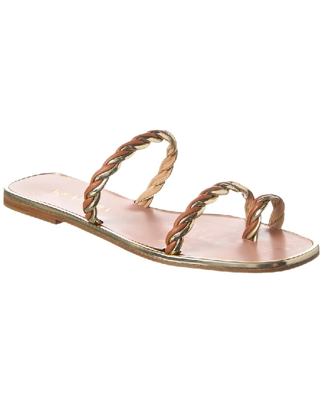Limited Stock – Hurry Before It'S Gone Aquazzura Capalbio Leather Sandal