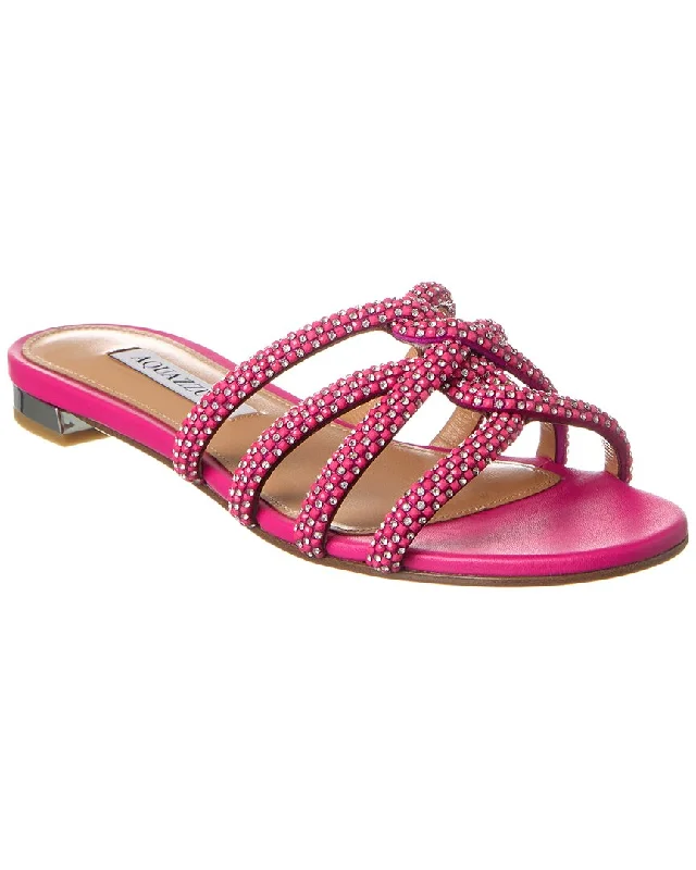 Treat Yourself To Amazing Discounts Aquazzura Moondust Suede Sandal