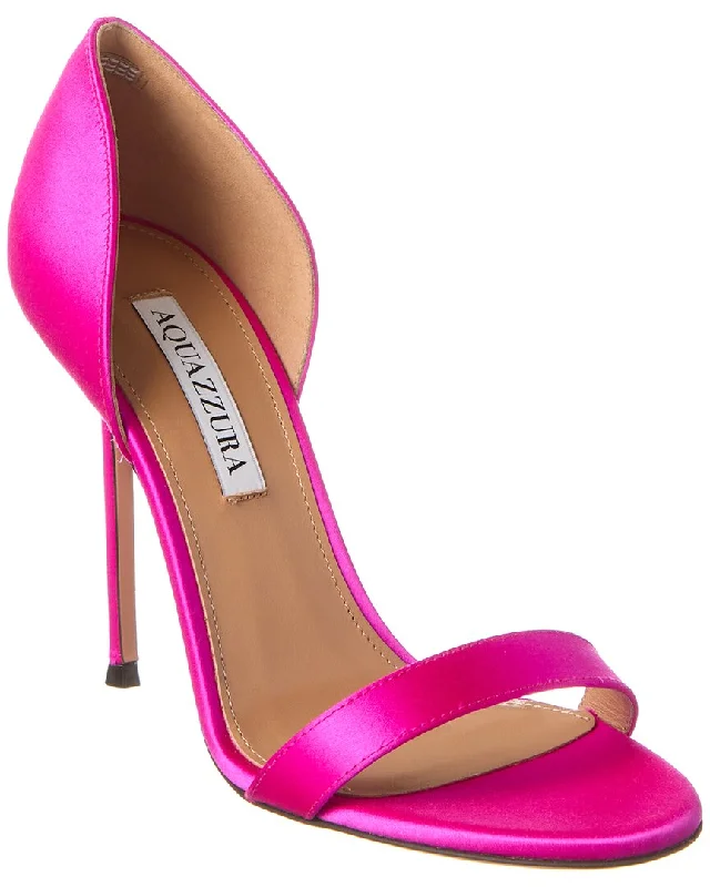Weekend Bargains to Indulge In Aquazzura Uptown 105 Satin Sandal