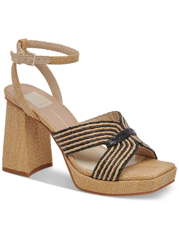 Weekend Bargains Galore Aries Womens Open Toe Ankle Strap Platform Sandals