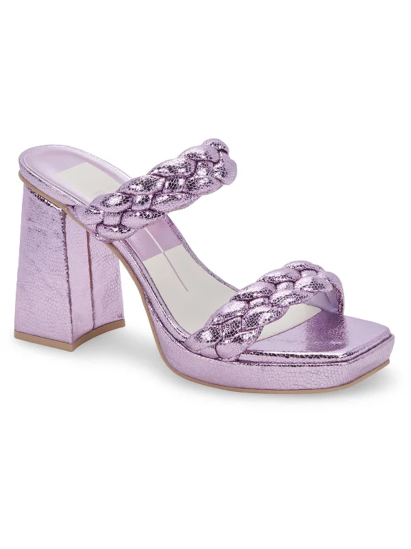 Your Weekend, Your Savings ASHBY Womens Faux Leather Open Toe Platform Sandals