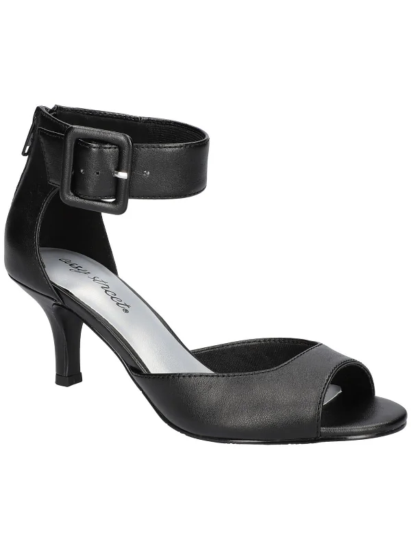 Massive Deal Baloo Womens Faux Leather Buckle Heels