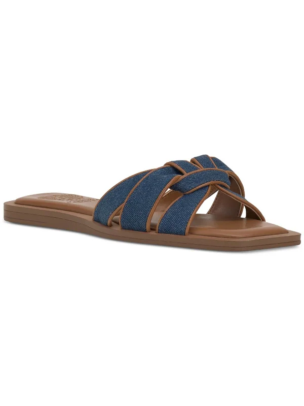 Weekend Wonders Await! Barcelens Womens Leather Slip On Slide Sandals