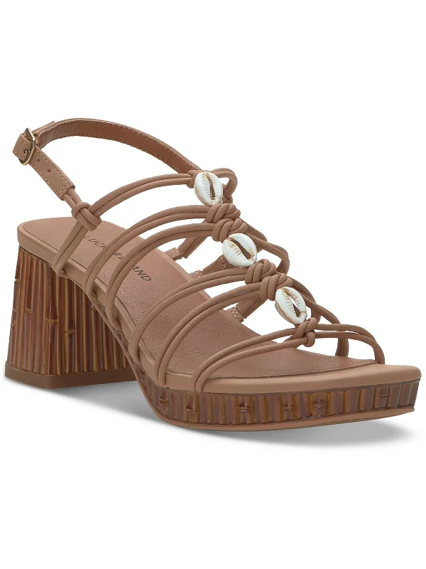 Weekend Special Bassie2 Womens Block Heel Ankle Strap Strappy Sandals