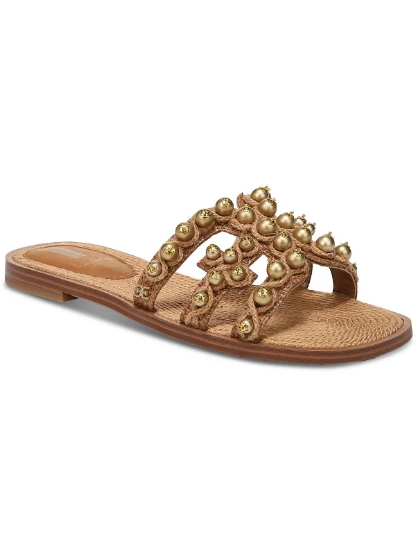 Stock Clearance Bay Soleil Womens Raffia Slip-On Slide Sandals