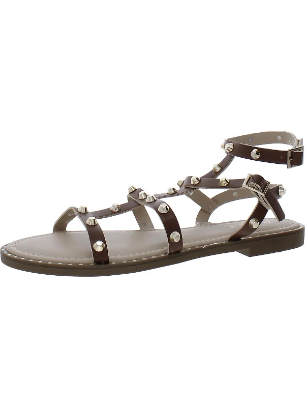 Mega Sale Bayridge Womens Faux Leather Strappy Sandals