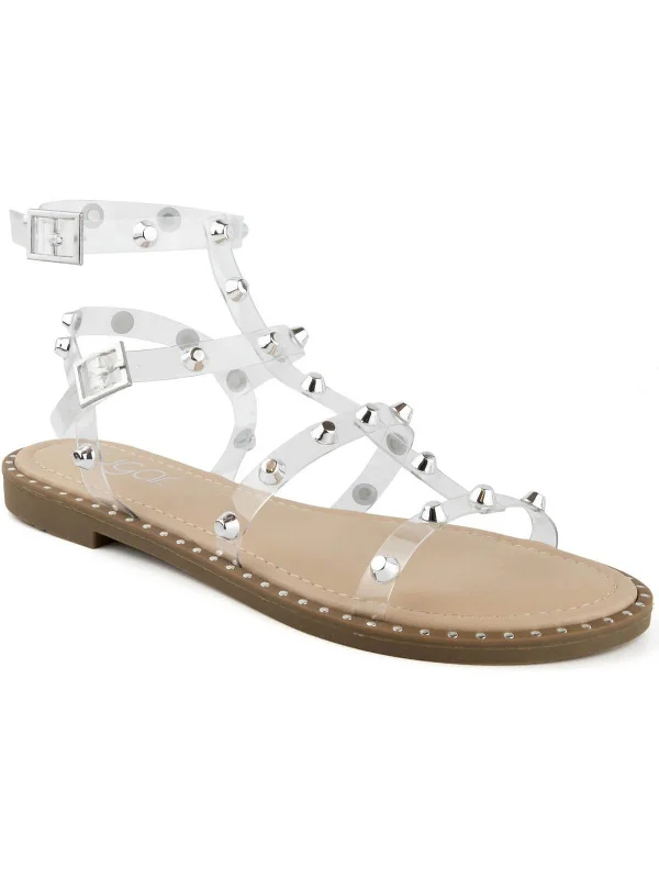 Early Access Bayridge Womens Studded Man Made Strappy Sandals