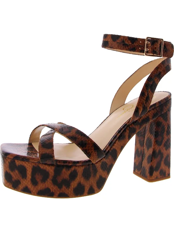 natural snake embossed leopard print