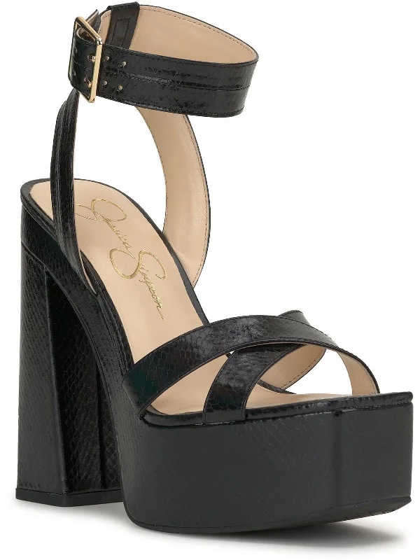 black metallic snake print