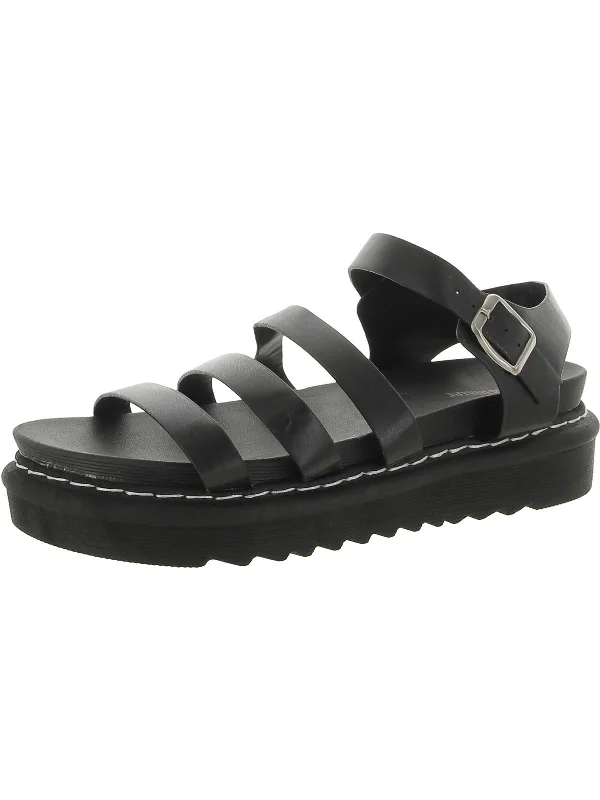 Hot Deal Bhfo Womens Square Open Toe Ankle Ankle Strap