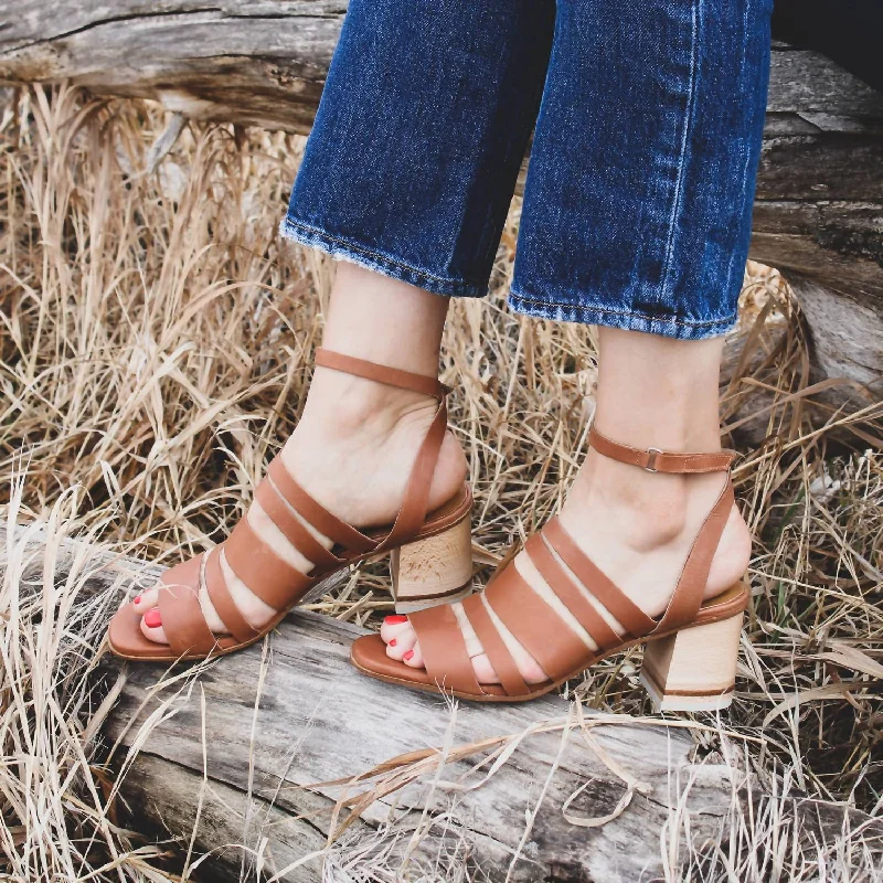 Weekend Bargains to Relish Bijoux Heeled Sandal In Tan
