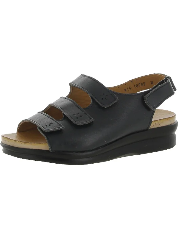 Lowest Price Bonita Womens Leather Peep-Toe Slingback Sandals