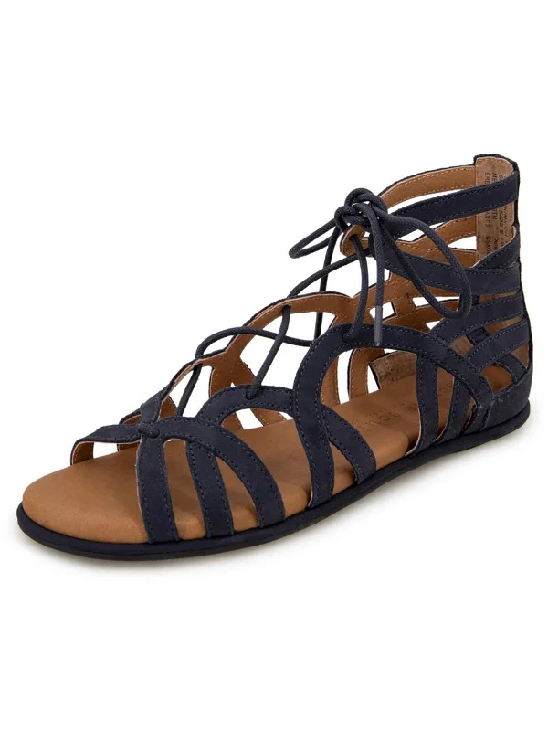 Daily Special Break My Heart 3 Womens Faux Suede Almond Toe Ankle Strap
