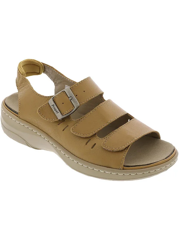 Sale Event Breezy Walker Womens Leather Casual Wedge Sandals