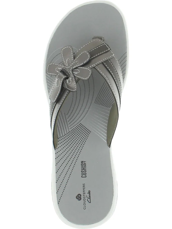 Your Exclusive Discount Awaits Brinkley Flora Womens Applique Slip On Thong Sandals