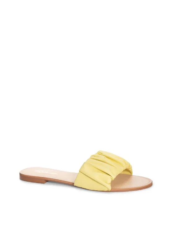 Special Buy Britta Ruched Slide In Green