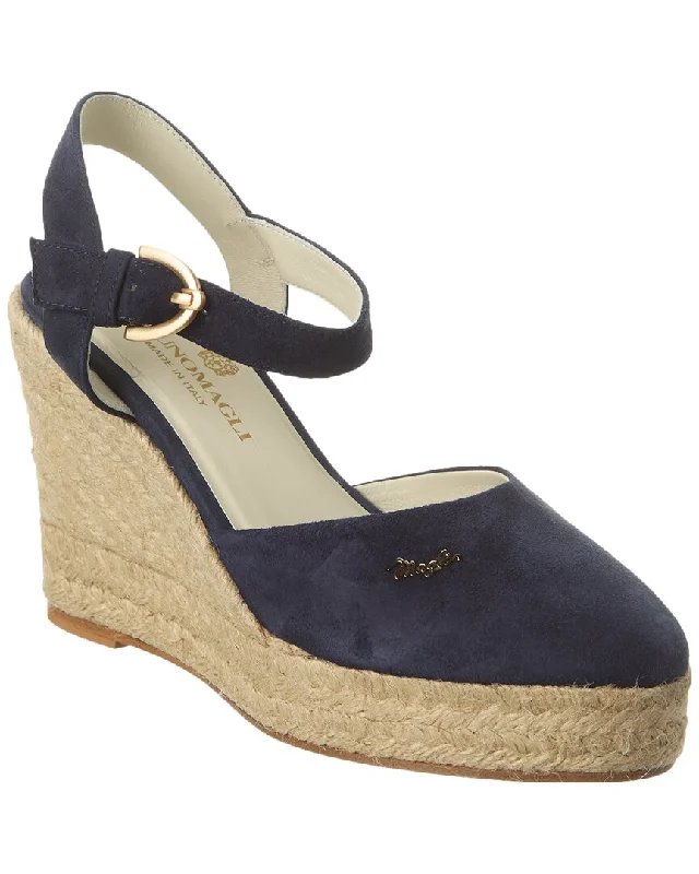 Super Savings Bruno Magli Mares Suede Wedge Sandal