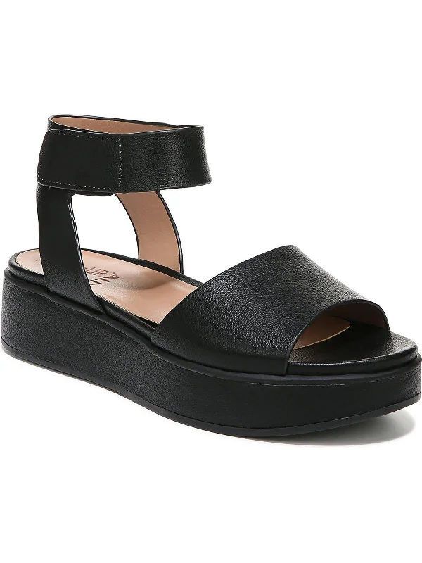 The Best Prices Camry Womens Faux Leather Strappy Wedge Sandals