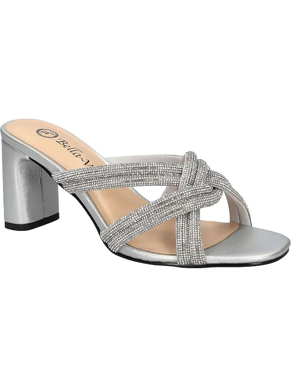 silver micro suede w/ stones