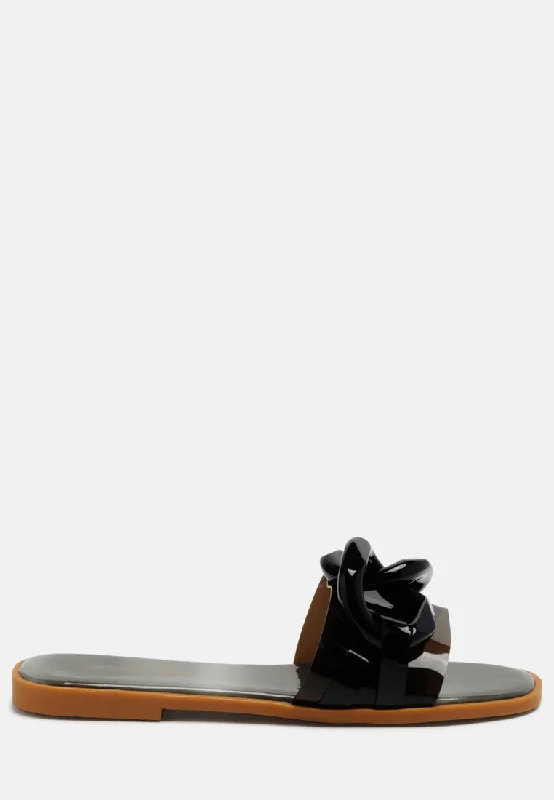 Great Deal caroons clear slide flats