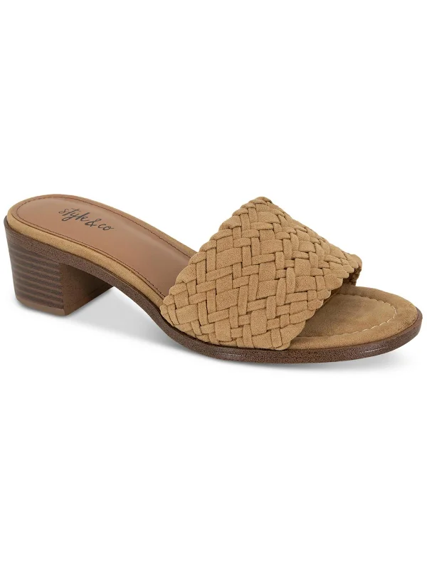Price Slash Cassandraa Womens Woven Slip-On Slide Sandals