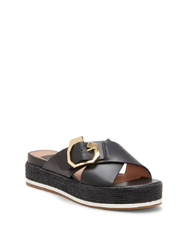 Shop Now Cassia Platform Sandals In Black