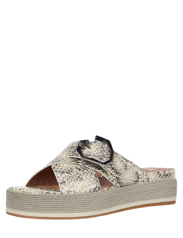Savings Event Cassia Platform Sandals In Taupe
