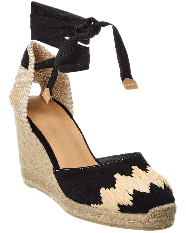 Act Now Castañer Cande Suede Wedge Sandal