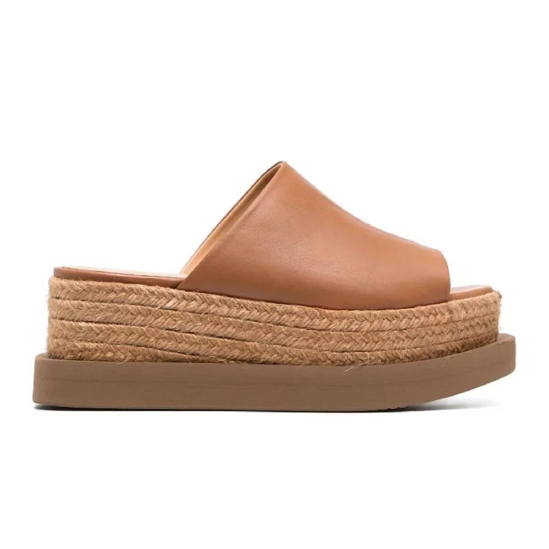 Weekend Discounts to Savor Catatumbo Micro Platform Sandal In Cuoio Brown