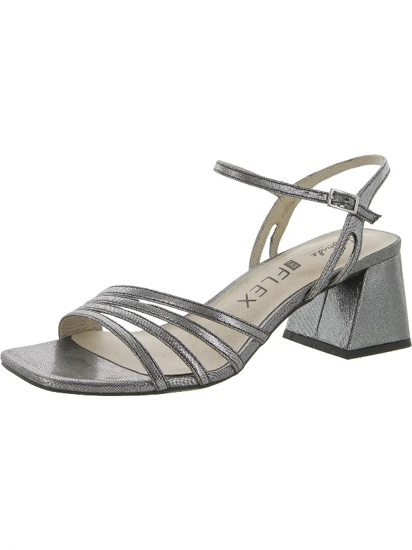 Weekend Deals to Make You Happy Celebrate Womens Metallic Strappy Heels