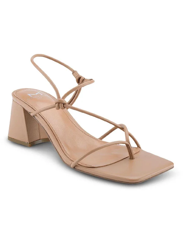 Weekend Specials to Delight Chiara Womens Leather Metallic Heels