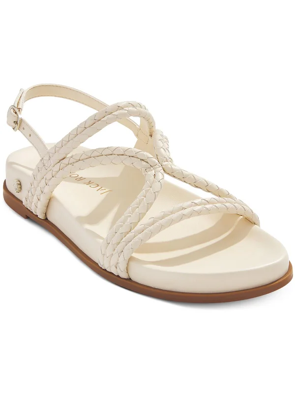 Sale Alert Cove  Womens Faux Leather Braided Slingback Sandals
