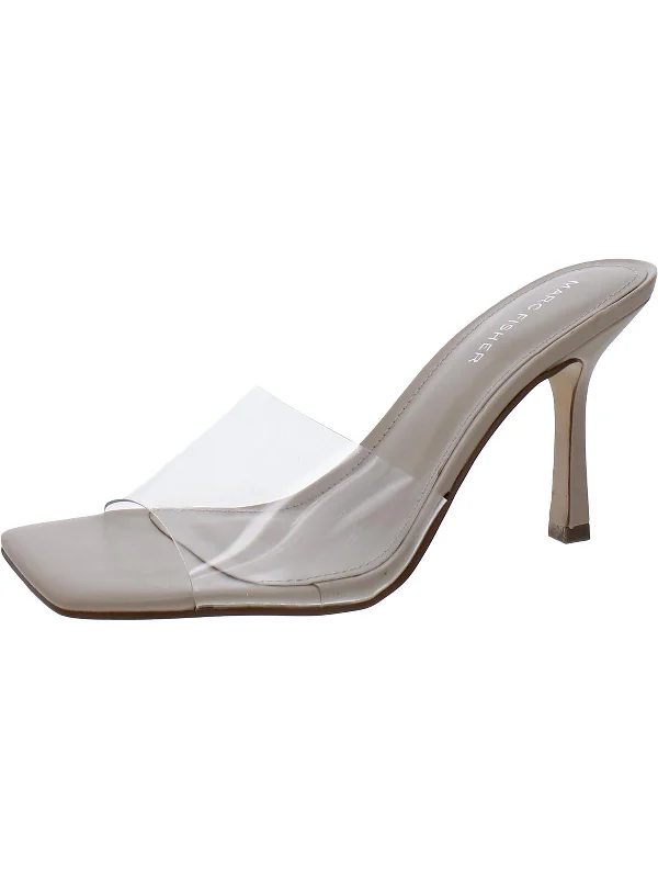 Price Rollback Danria Womens Faux Leather Mule Sandals
