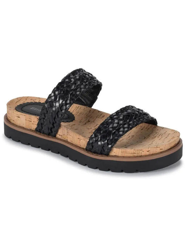 Sale Event Deanne Womens Faux Leather Braided Slide Sandals