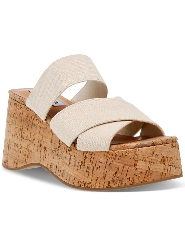 Weekend Savings Extravaganza Deo Womens Cork Slip On Platform Sandals