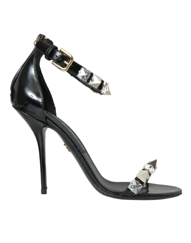 Weekend Shopping Made Better Dolce & Gabbana  Crystals Sandals Ankle Strap Women's Shoes