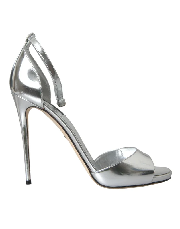 Unwind with Weekend Discounts Dolce & Gabbana  KEIRA Leather Heels Sandals Women's Shoes