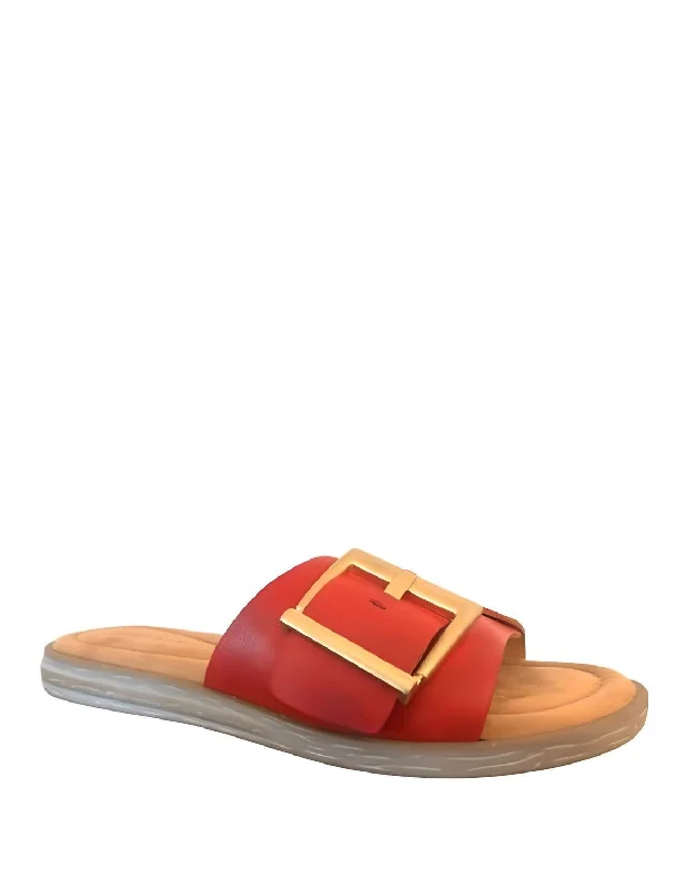 Best Choice Effie Sandals In Lipstick Red