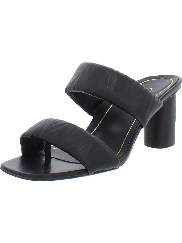 Limited Quantity Emaline Womens Leather Slip On Heels