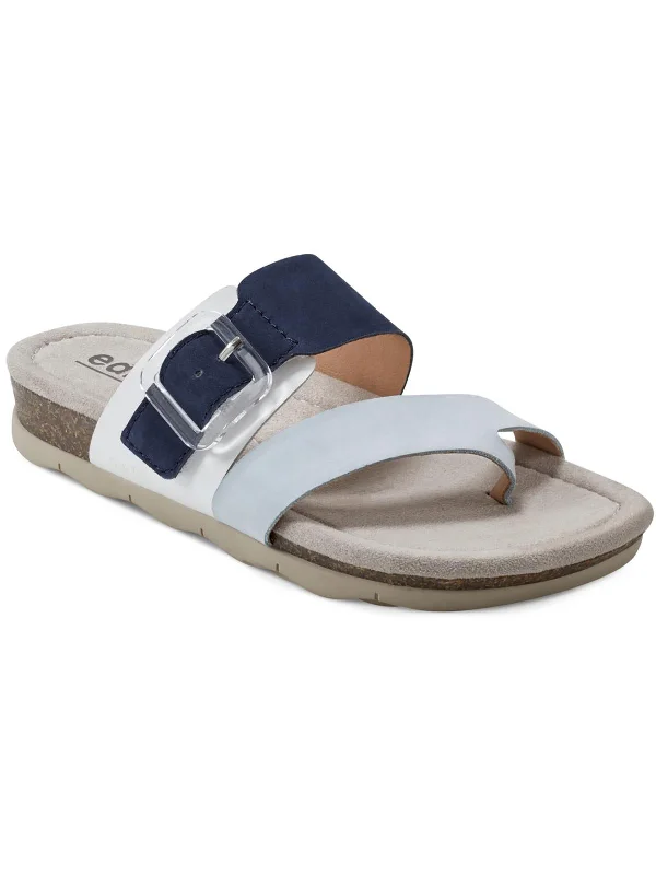 Blowout Deals Emlia Womens Suede Buckle Slide Sandals
