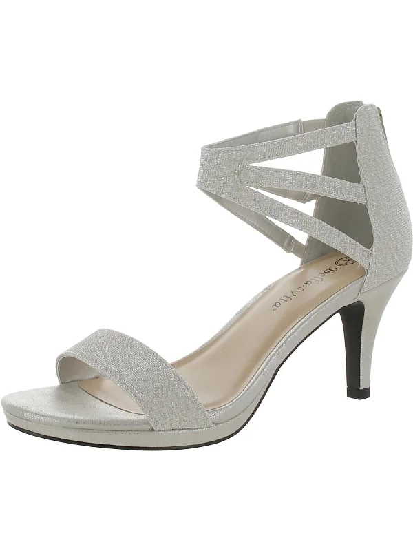 Don't Wait Everly Womens Glitter Manmade Heels