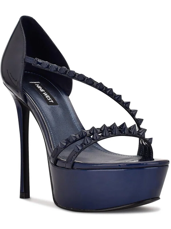 Today’s Special Fabla Womens Patent Studded Platform Sandals
