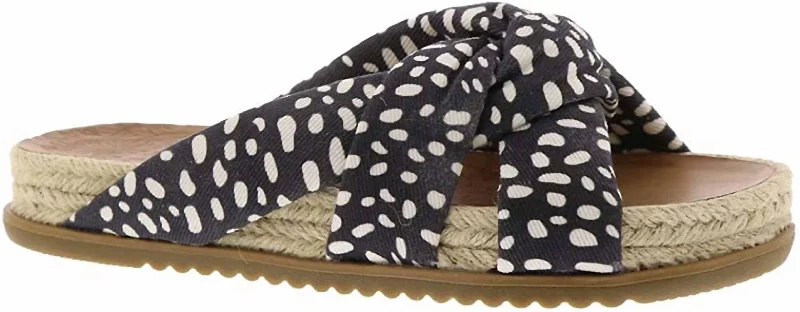 Super Bargain Fanci Rope Sandal In Black Oh Deer